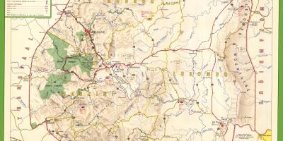 Harta e detajuar Svazilend
